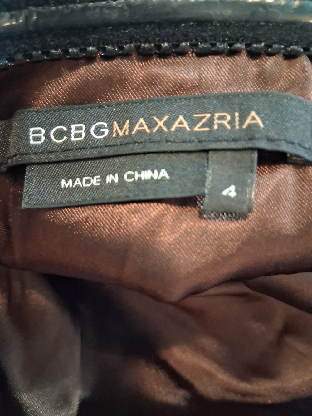 BCBGMaxAzria Strapless Midi Dress Fit Flare Cotton Cocktail - Picture 6 of 7